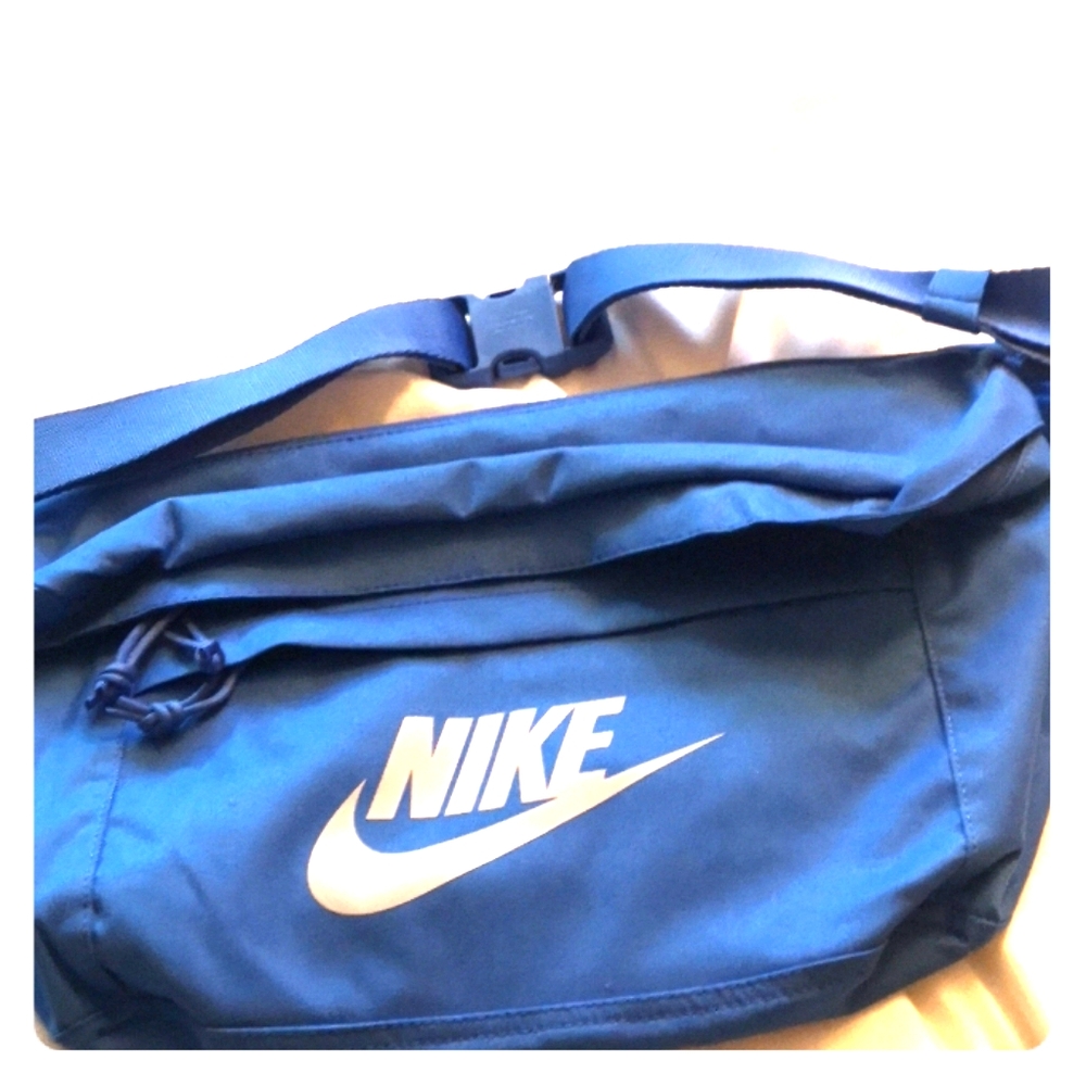 Large blue Nike fanny pack